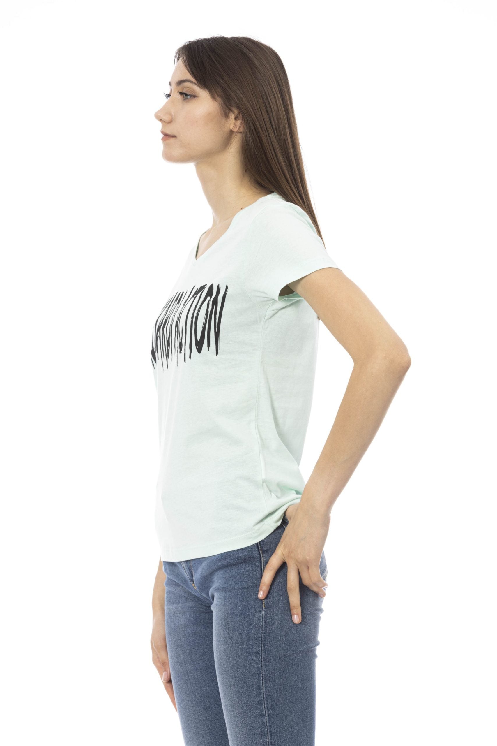 Trussardi Action Light-blue Cotton Tops & T-Shirt