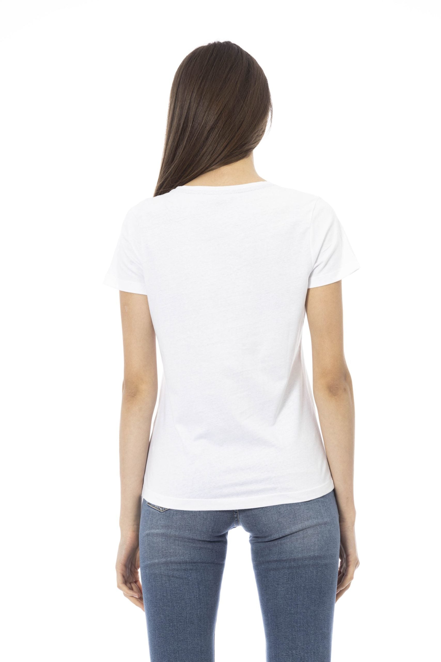 Trussardi Action White Cotton Tops & T-Shirt