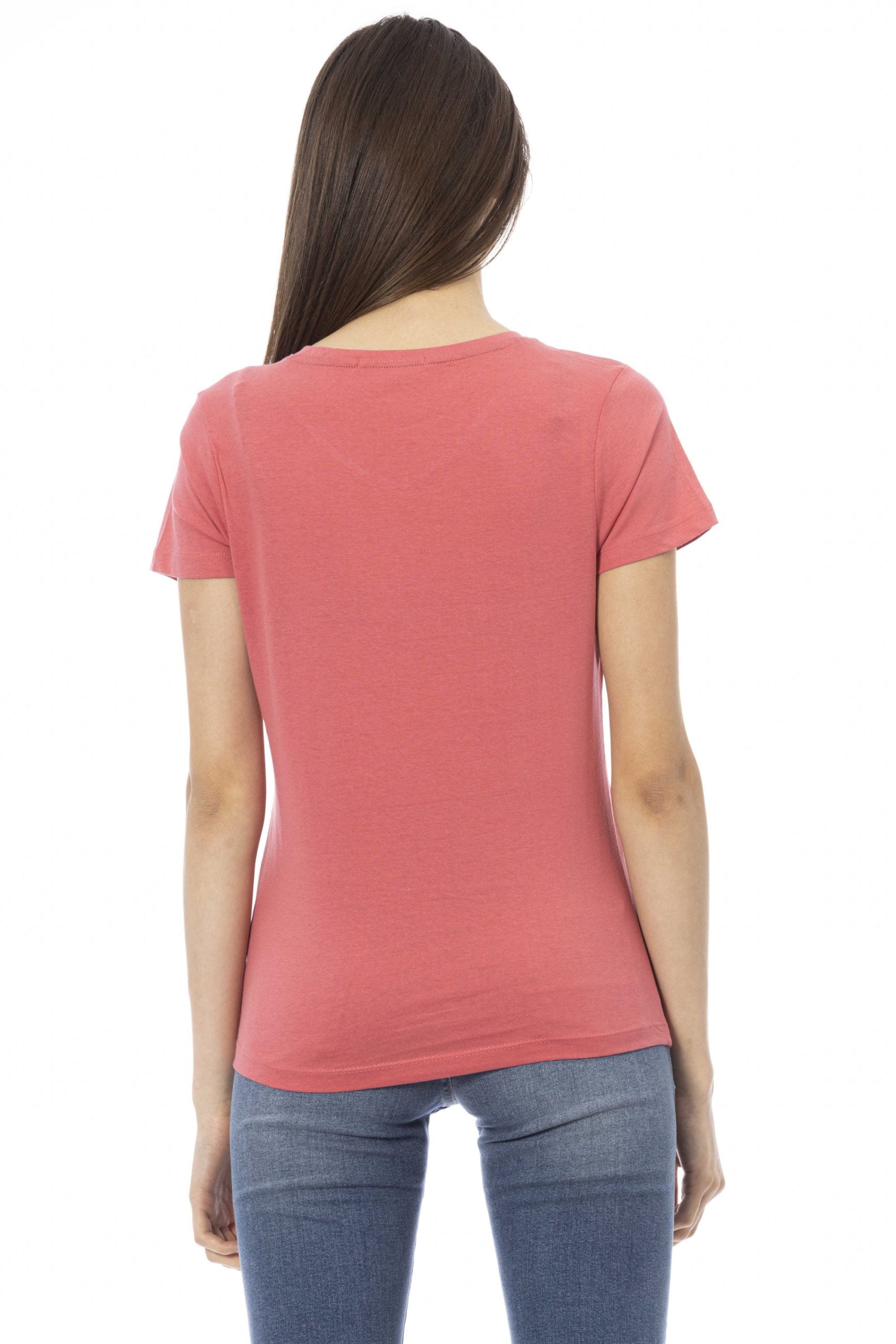 Trussardi Action Pink Cotton Tops & T-Shirt