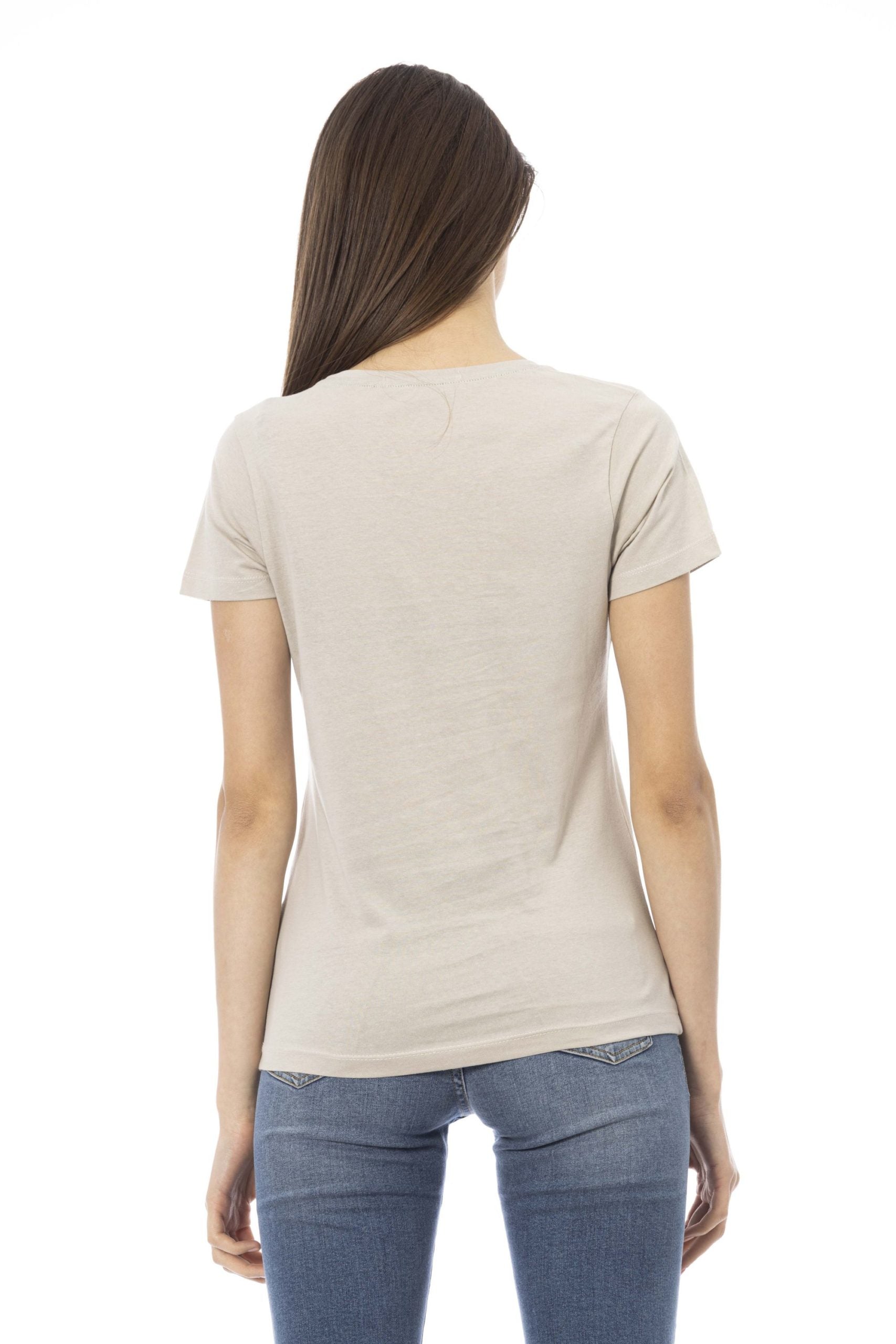 Trussardi Action Beige Cotton Tops & T-Shirt