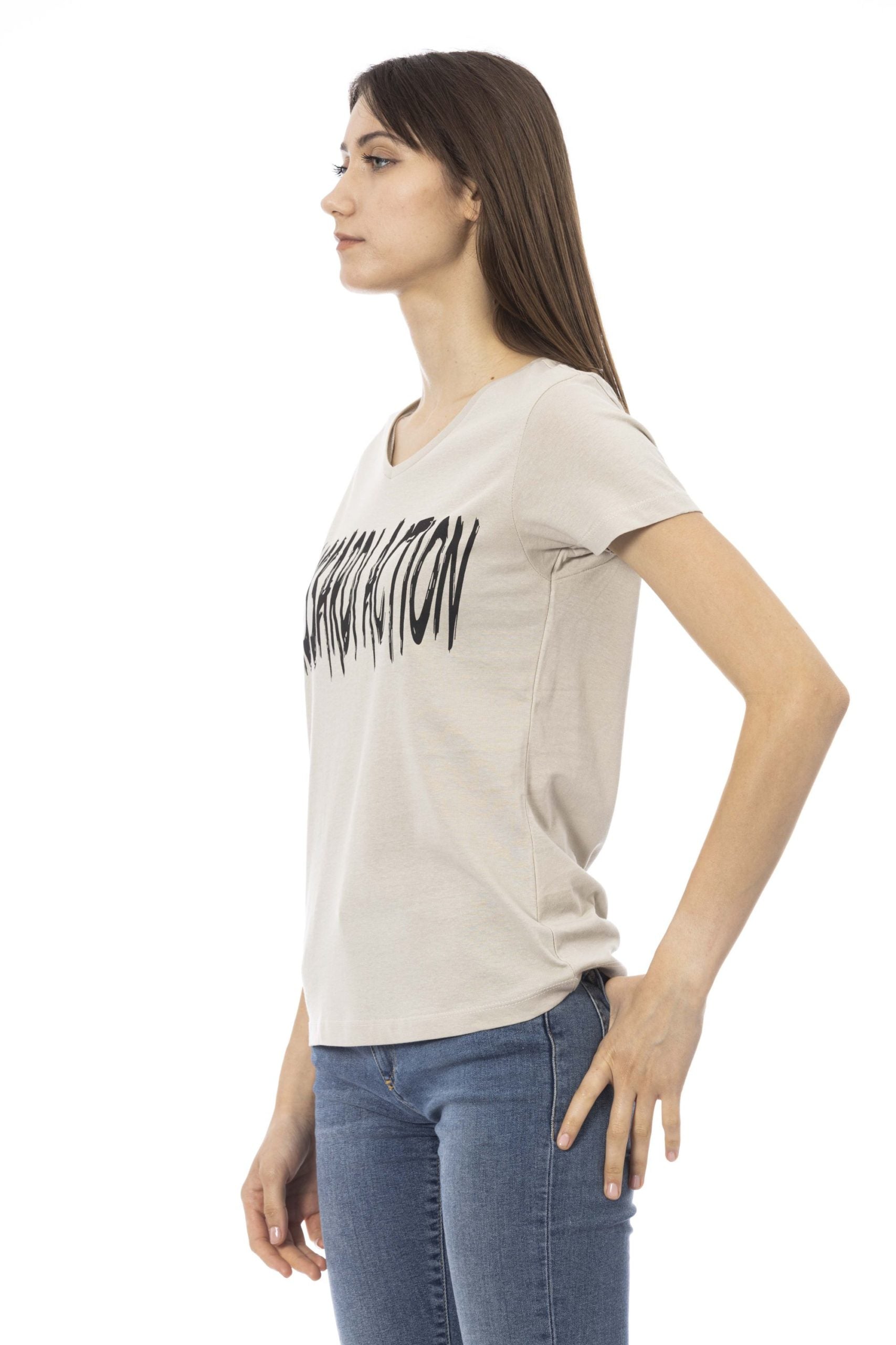 Trussardi Action Beige Cotton Tops & T-Shirt