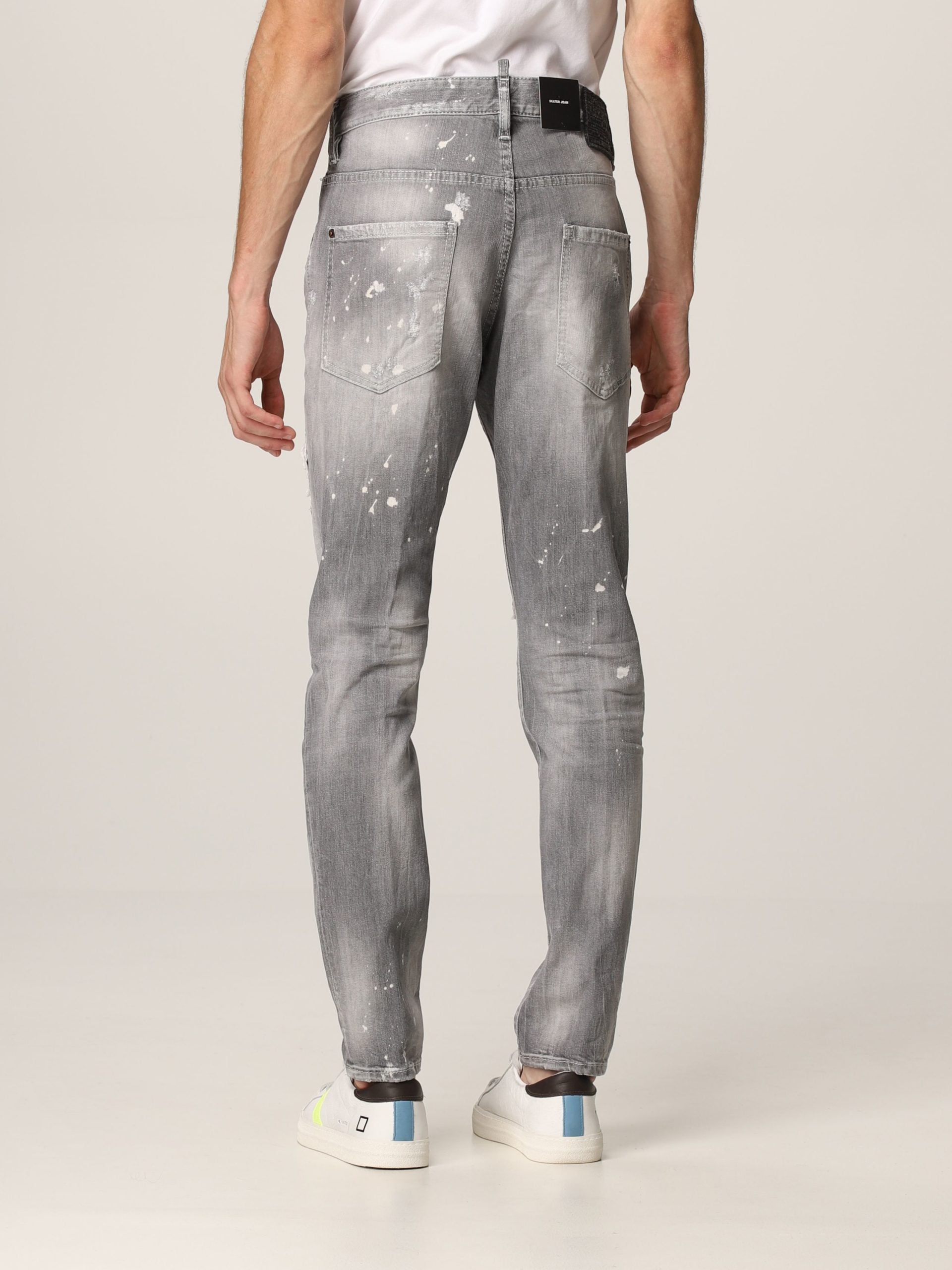 Dsquared² Gray Cotton Jeans & Pant