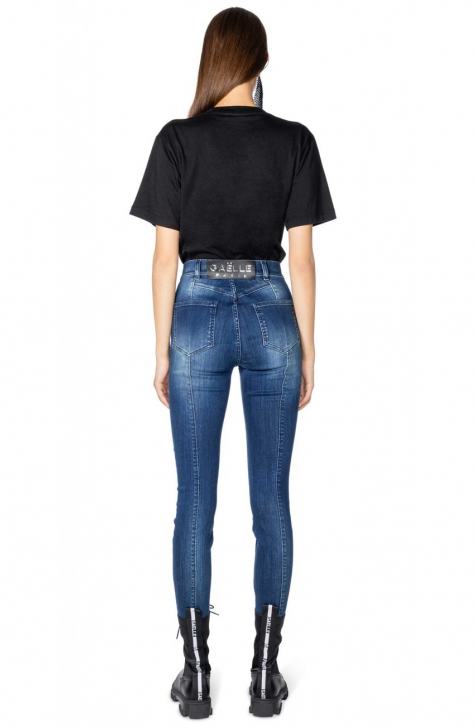 Gaelle Blue Cotton Jeans & Pant