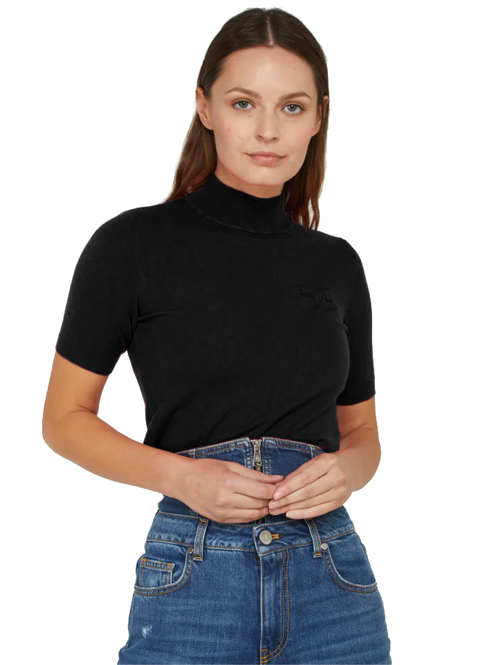 Gaelle Black Polyamide Sweater