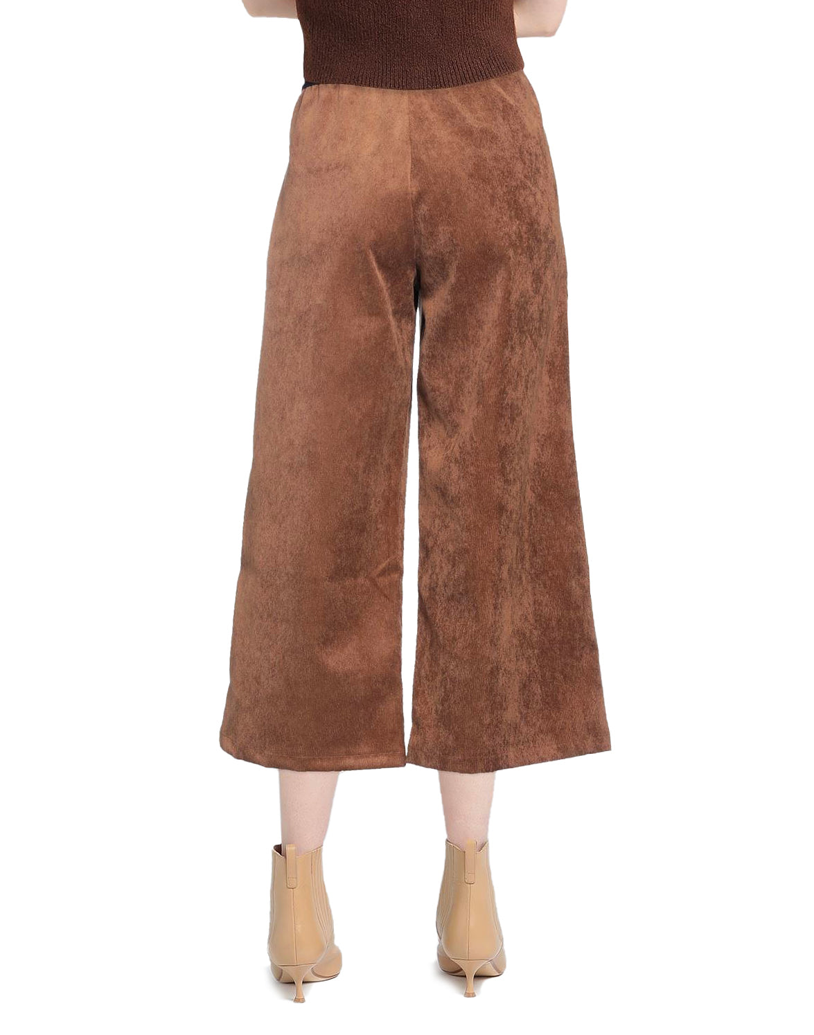 Gaelle Brown Polyester Jeans & Pant