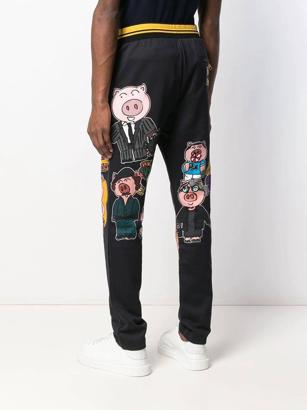 Dolce & Gabbana Black Cotton Jeans & Pant