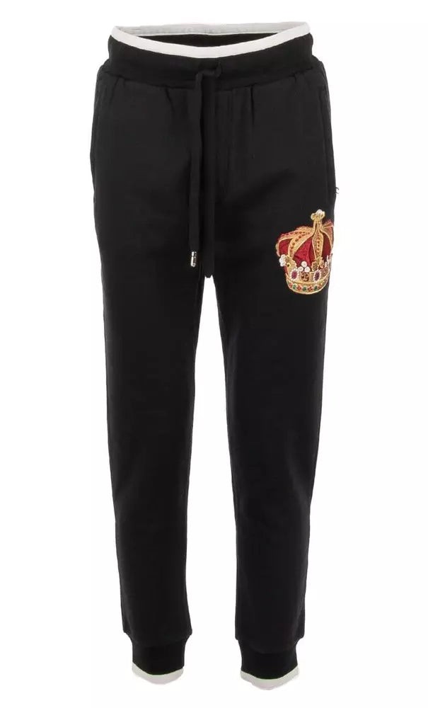 Dolce & Gabbana Black Cotton Jeans & Pant