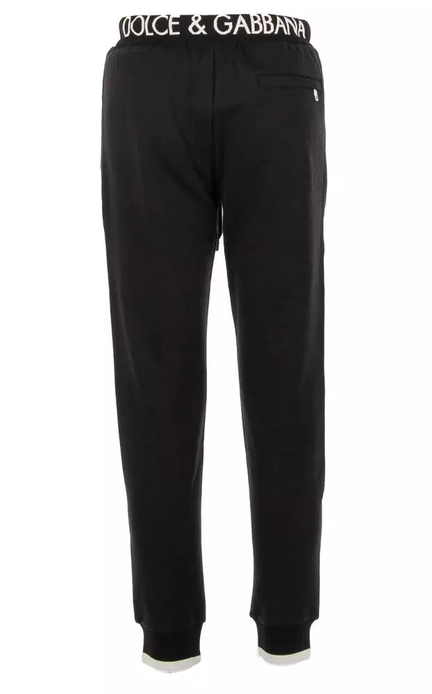 Dolce & Gabbana Black Cotton Jeans & Pant