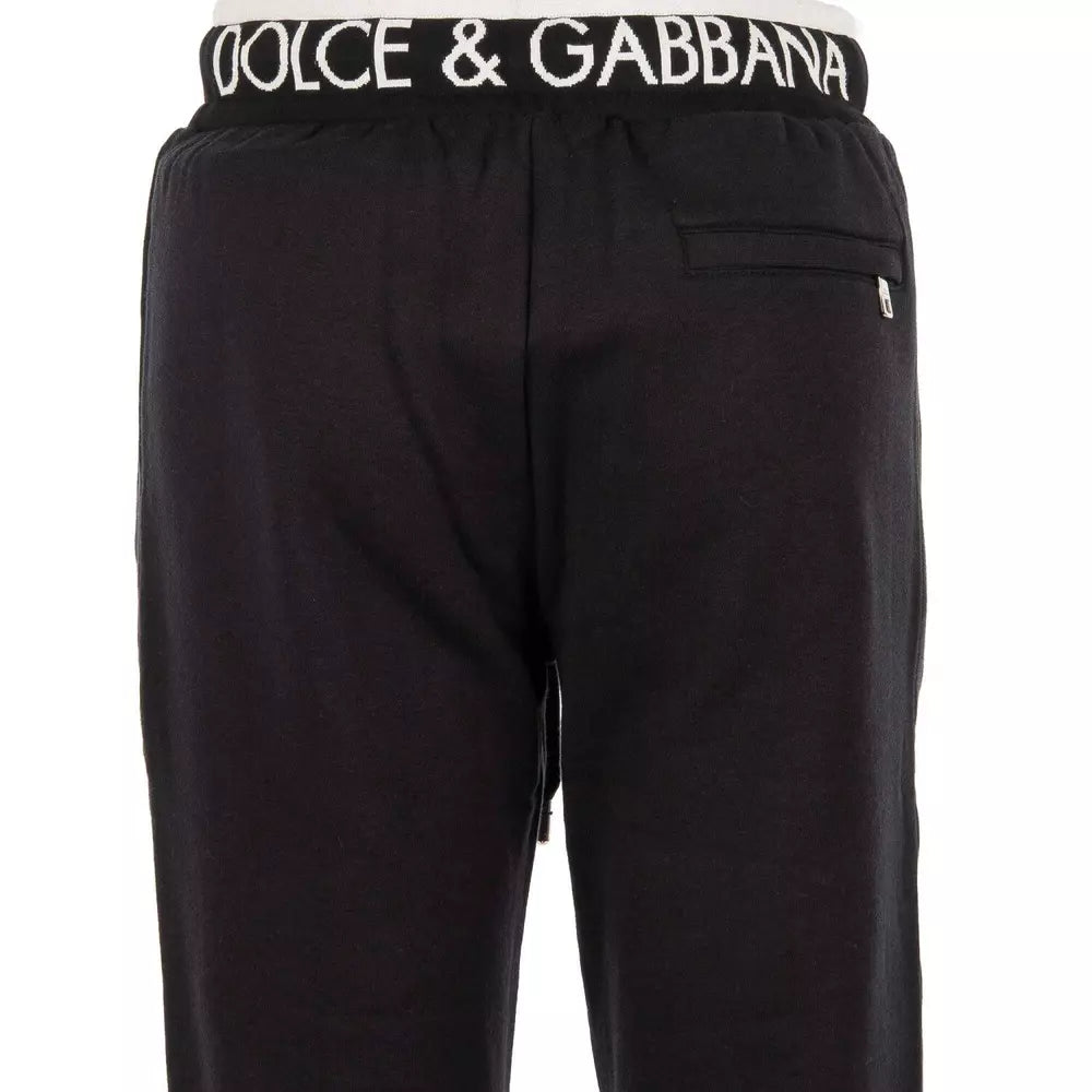 Dolce & Gabbana Black Cotton Jeans & Pant