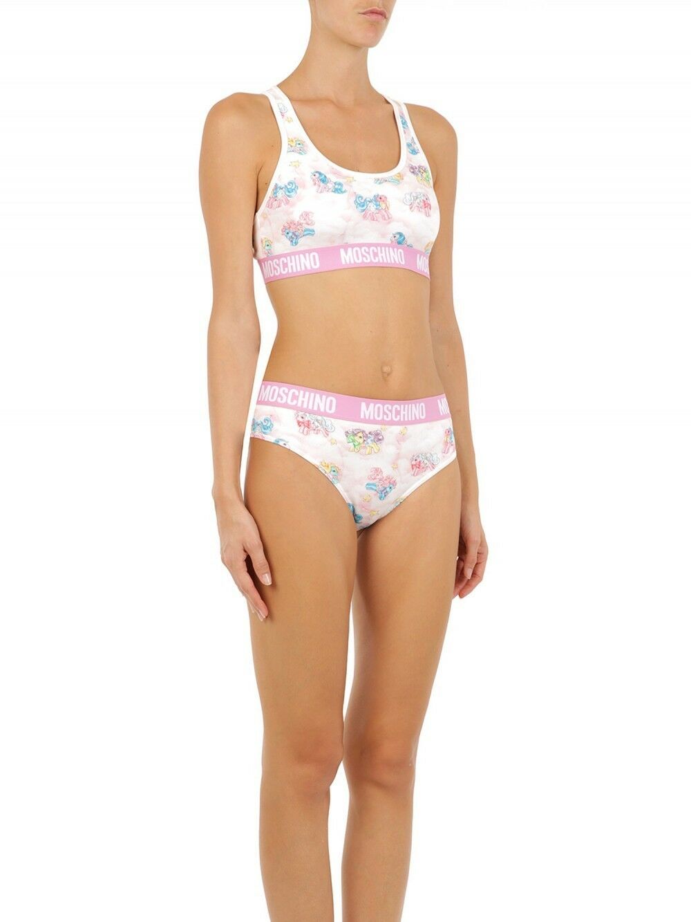 Moschino White Two-Piece Sleepwear My Little Pony Bikini