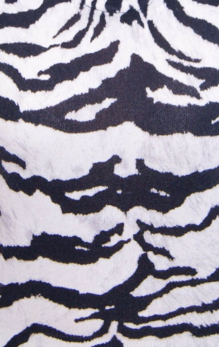 Dolce & Gabbana Zebra 100% Cashmere Knit Top Vest Tank Top