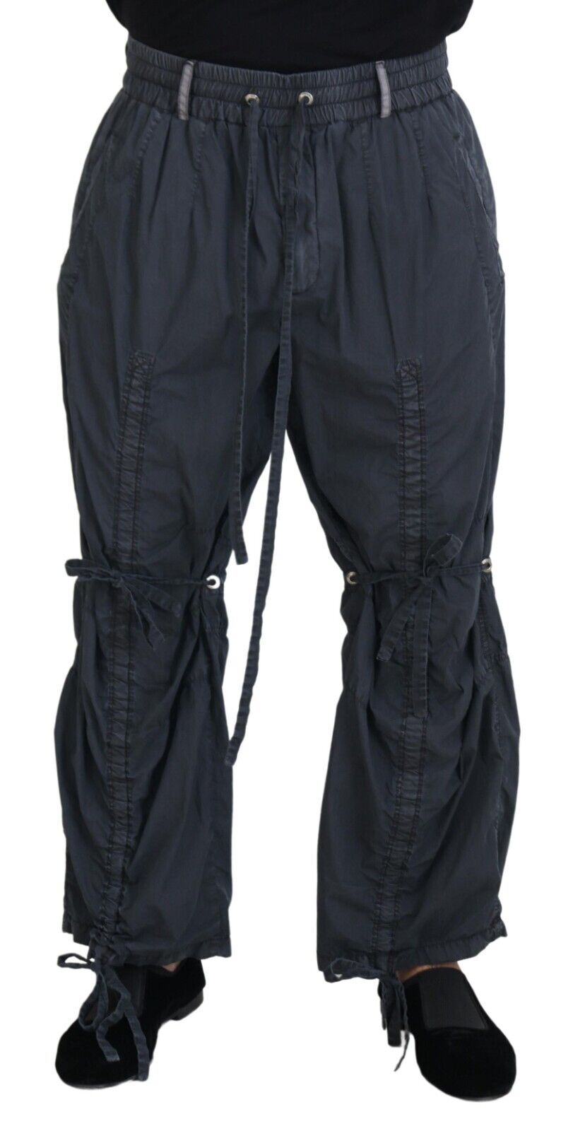 Dolce & Gabbana Blue Adjustable Drawstrings Men Trouser Pants