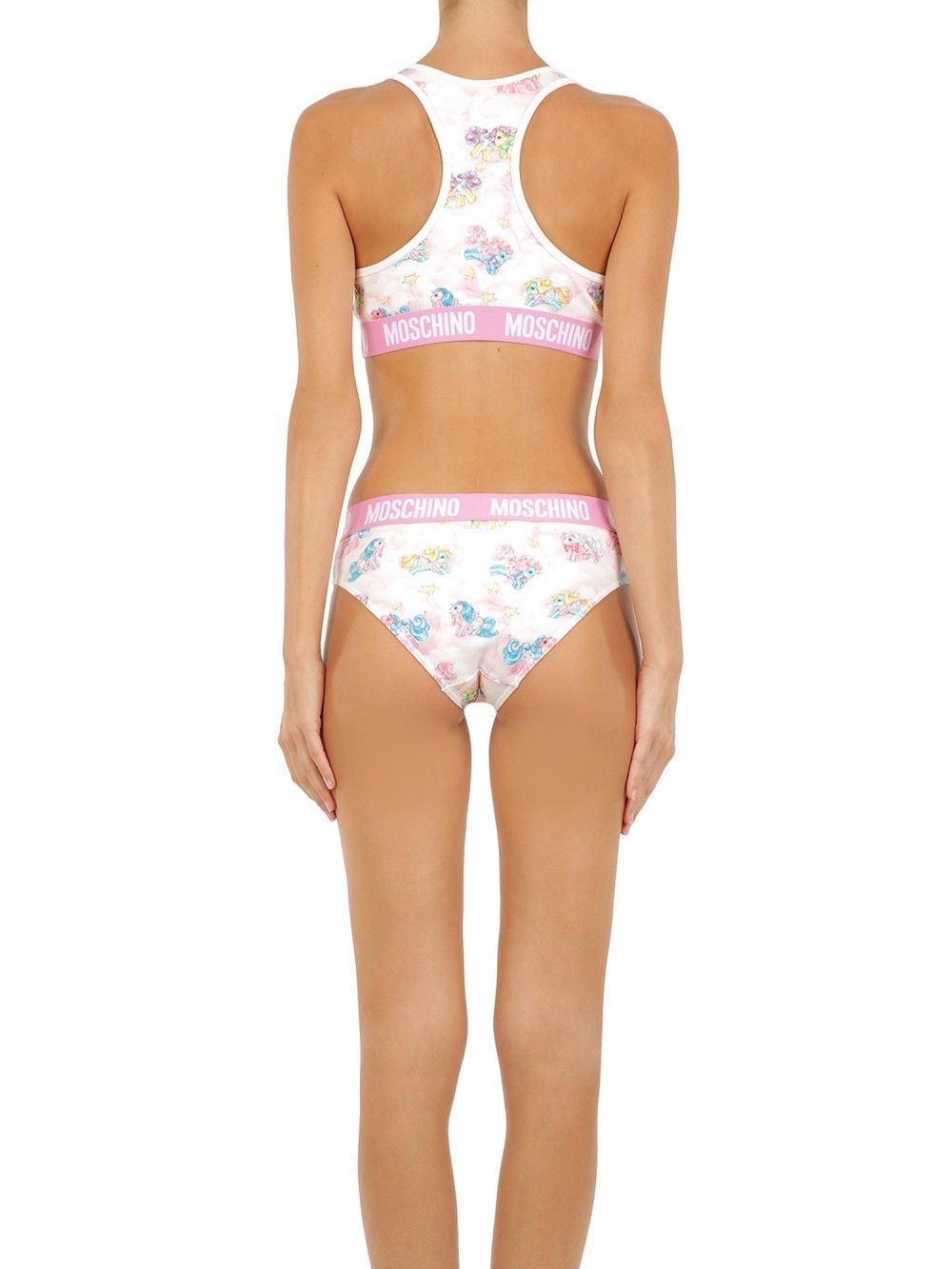 Moschino White Two-Piece Sleepwear My Little Pony Bikini