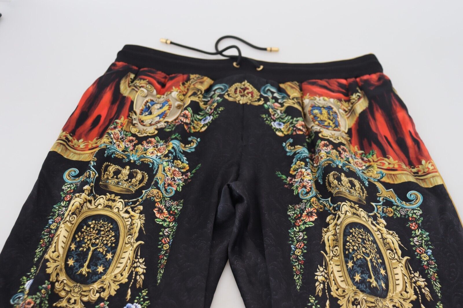 Dolce & Gabbana Black DG Albero Print Casual Jogger Pants