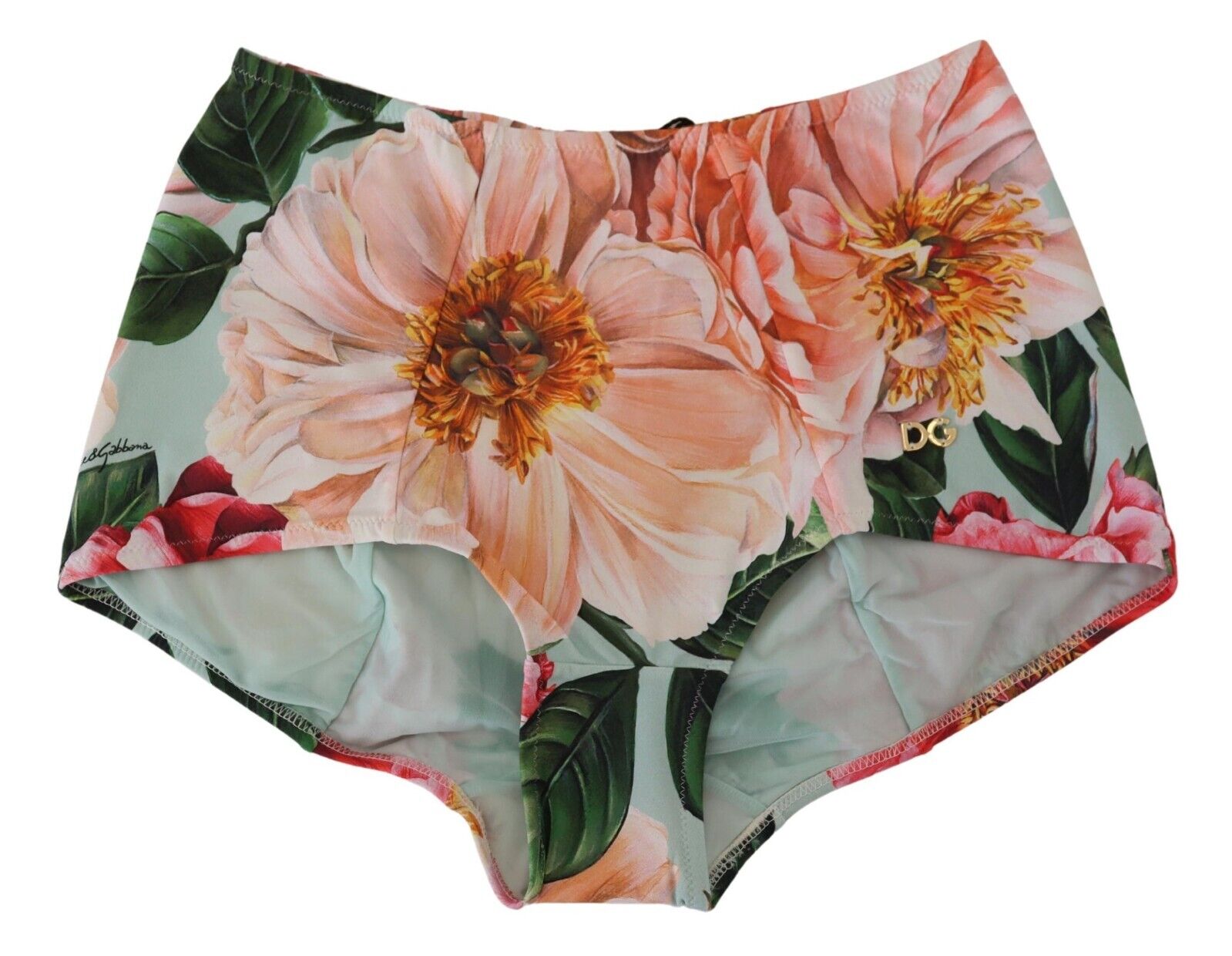 Dolce & Gabbana Multicolor Floral Print Beachwear Swimwear Bottom Bikini